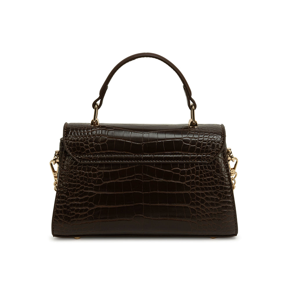 Cartera Briganti Mini Satchel Marron