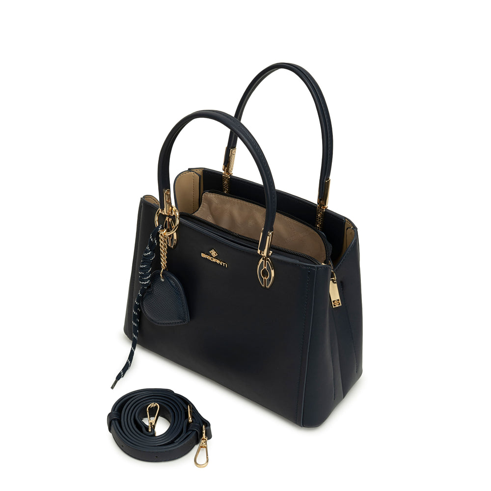 Cartera Briganti Satchel Azul