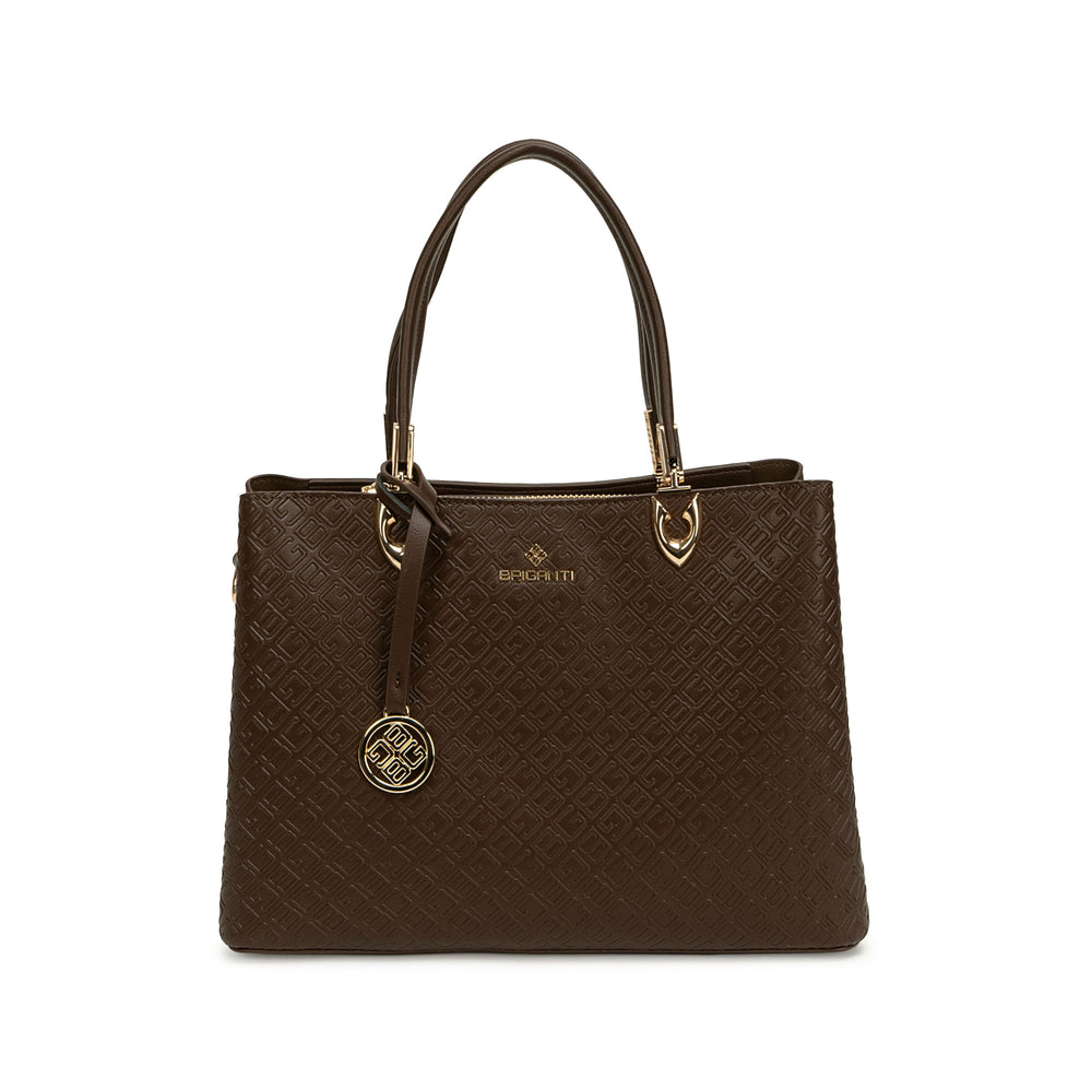 Cartera Briganti Satchel Marron