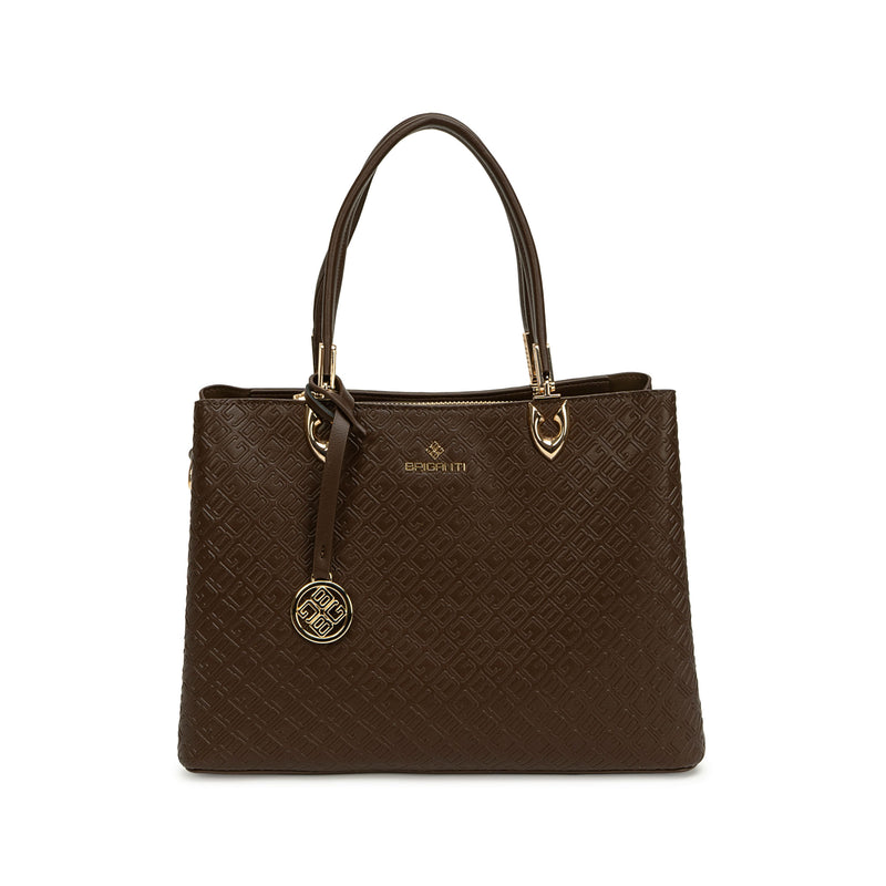 Cartera Briganti Satchel Marron