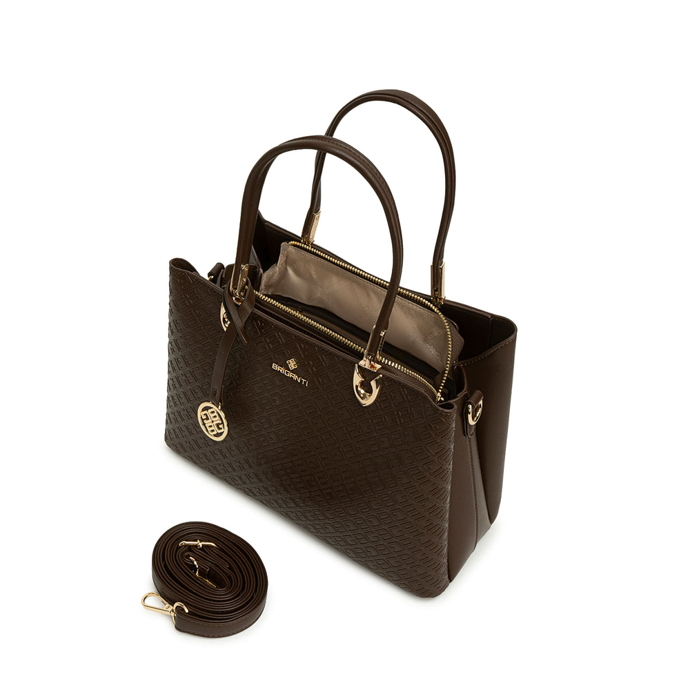 Cartera Briganti Satchel Marron