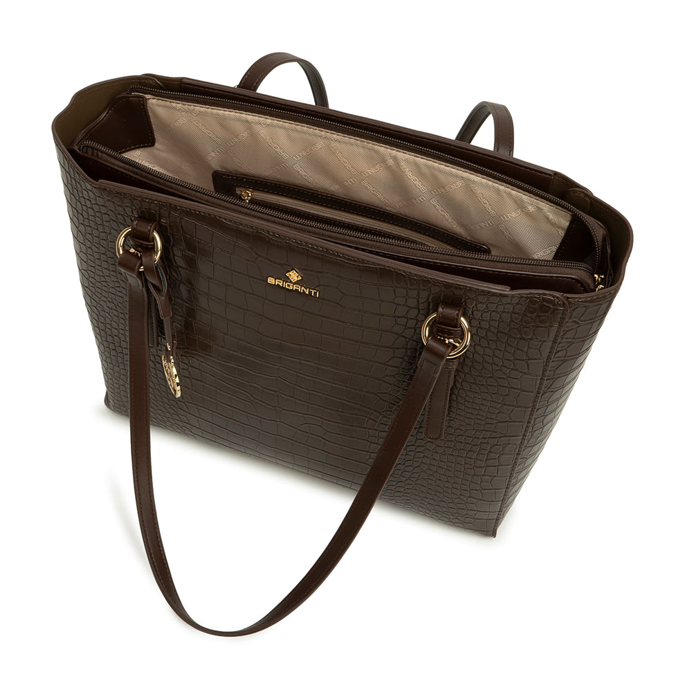Cartera Briganti Tote Marron