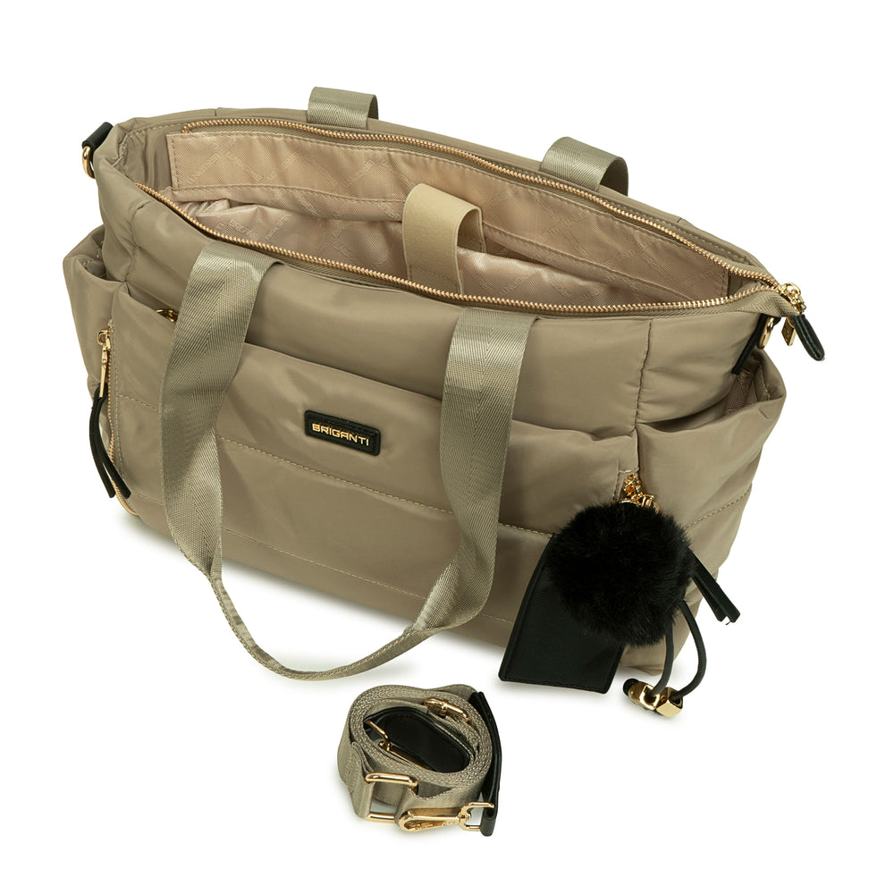 Cartera Briganti Tote Taupe