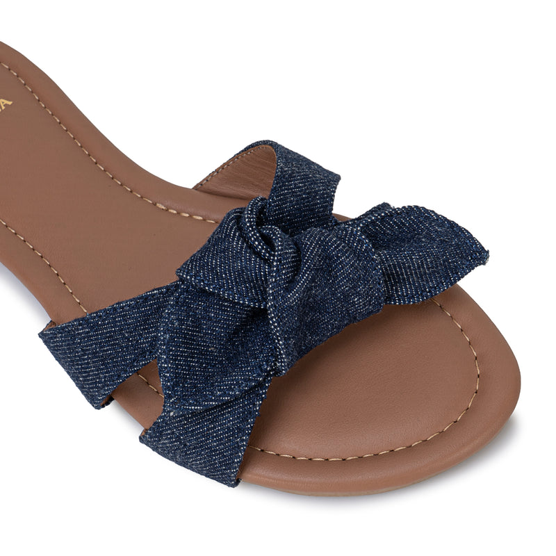 Sandalia Slide Casual Azul