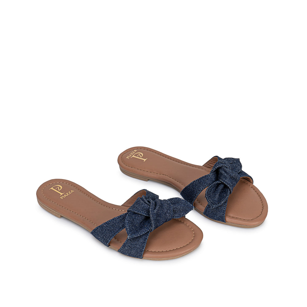 Sandalia Slide Casual Azul