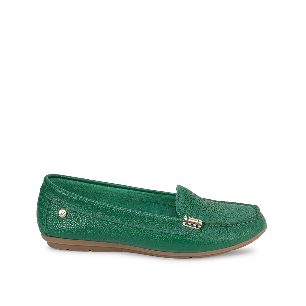 Zapato Mocasin Casual Verd/Hoja