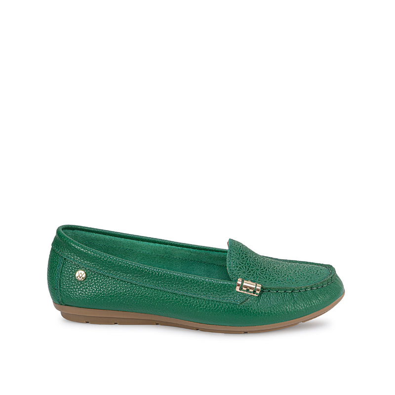 Zapato Mocasin Casual Verd/Hoja