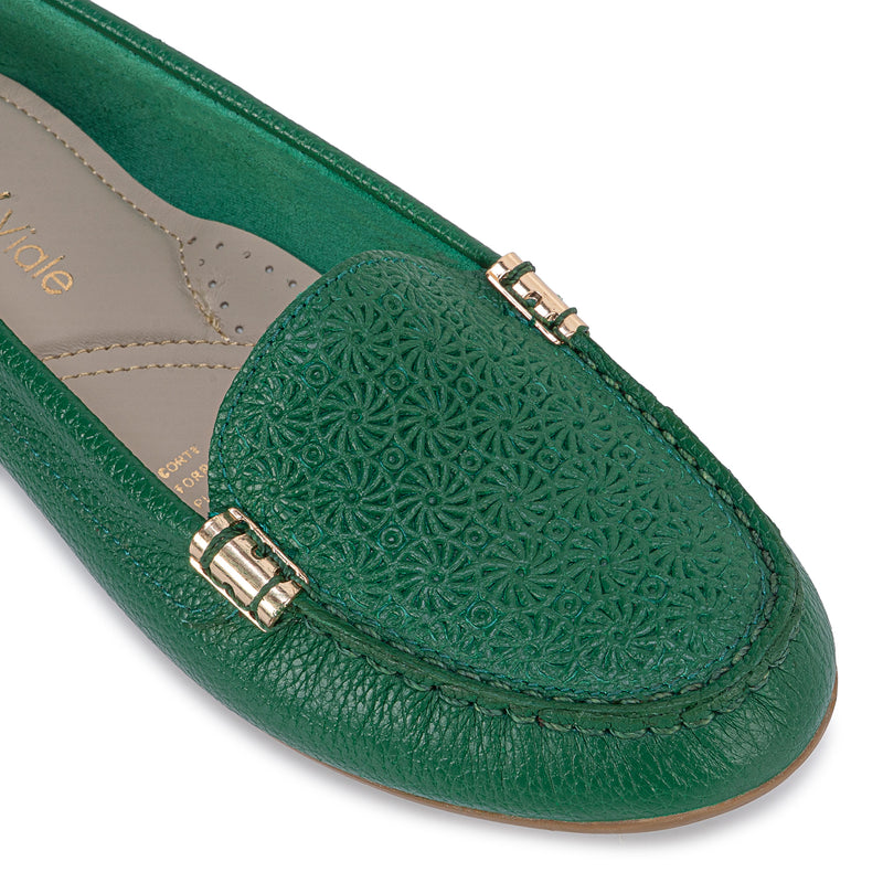 Zapato Mocasin Casual Verd/Hoja
