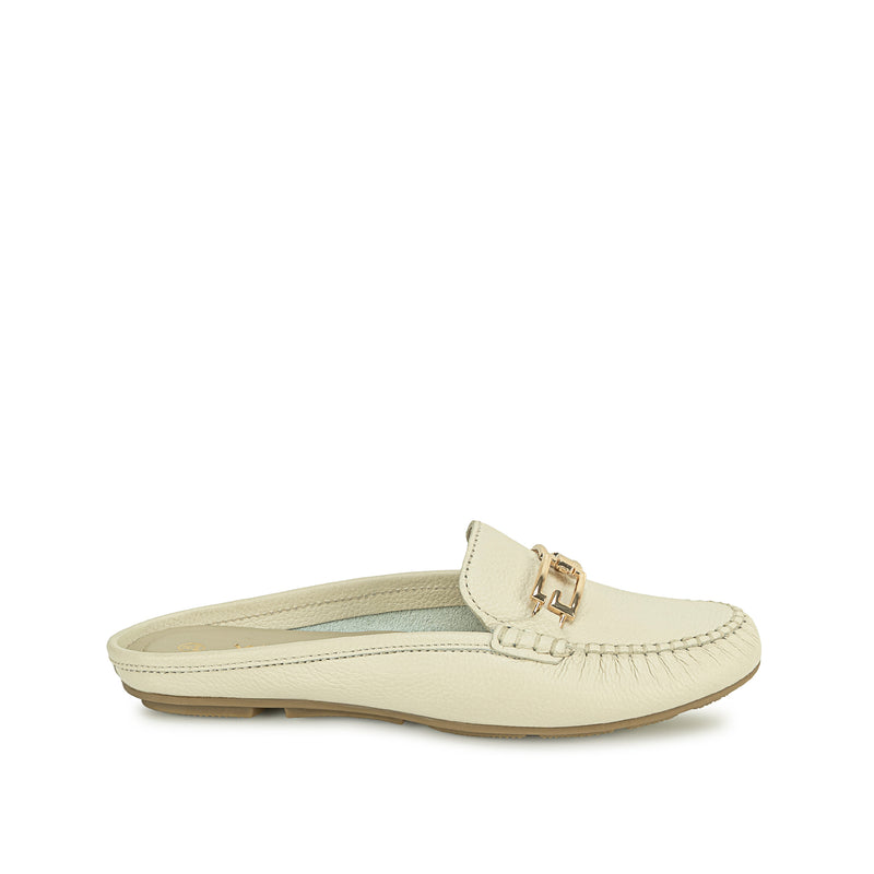 Zapato Mocasin Casual Off White