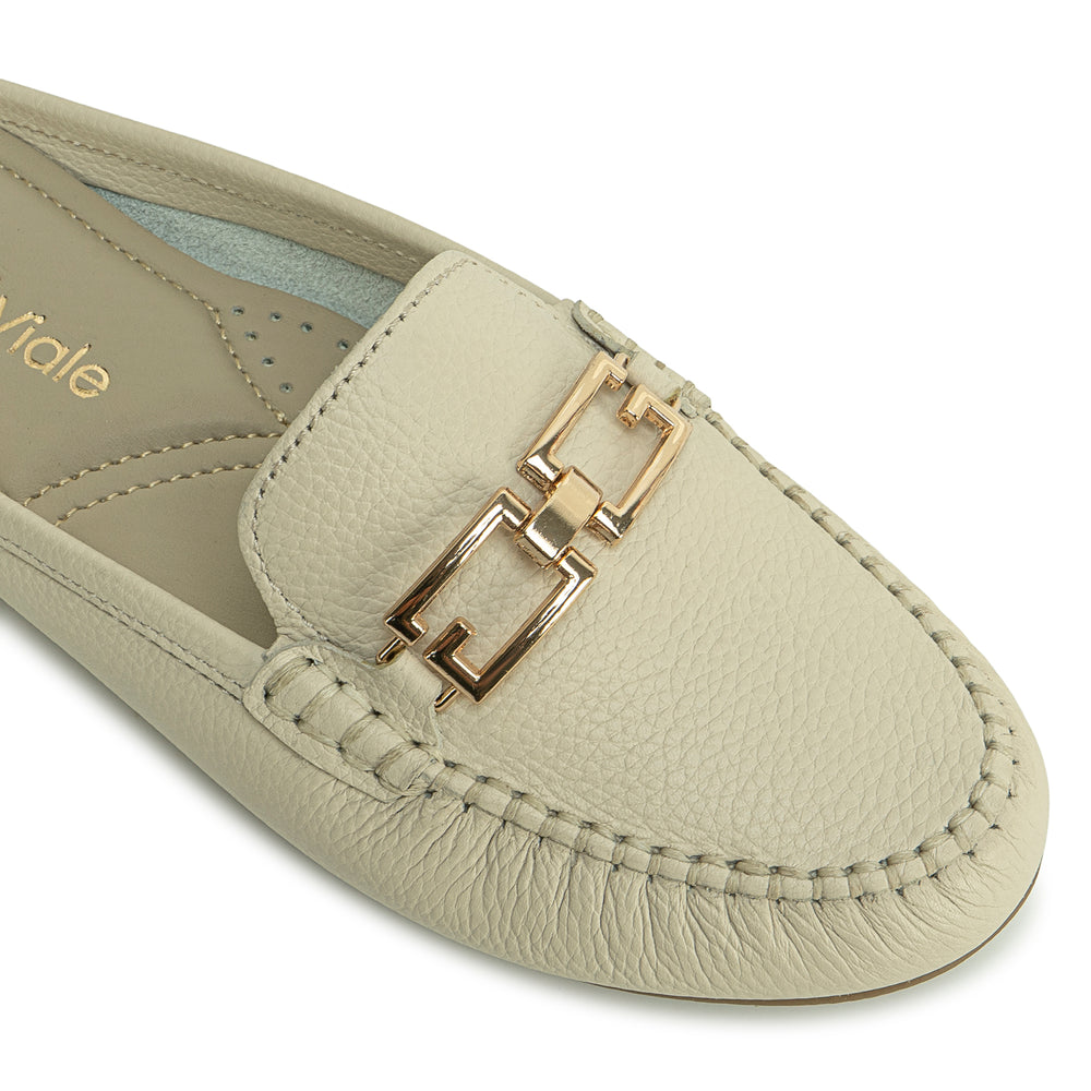 Zapato Mocasin Casual Off White