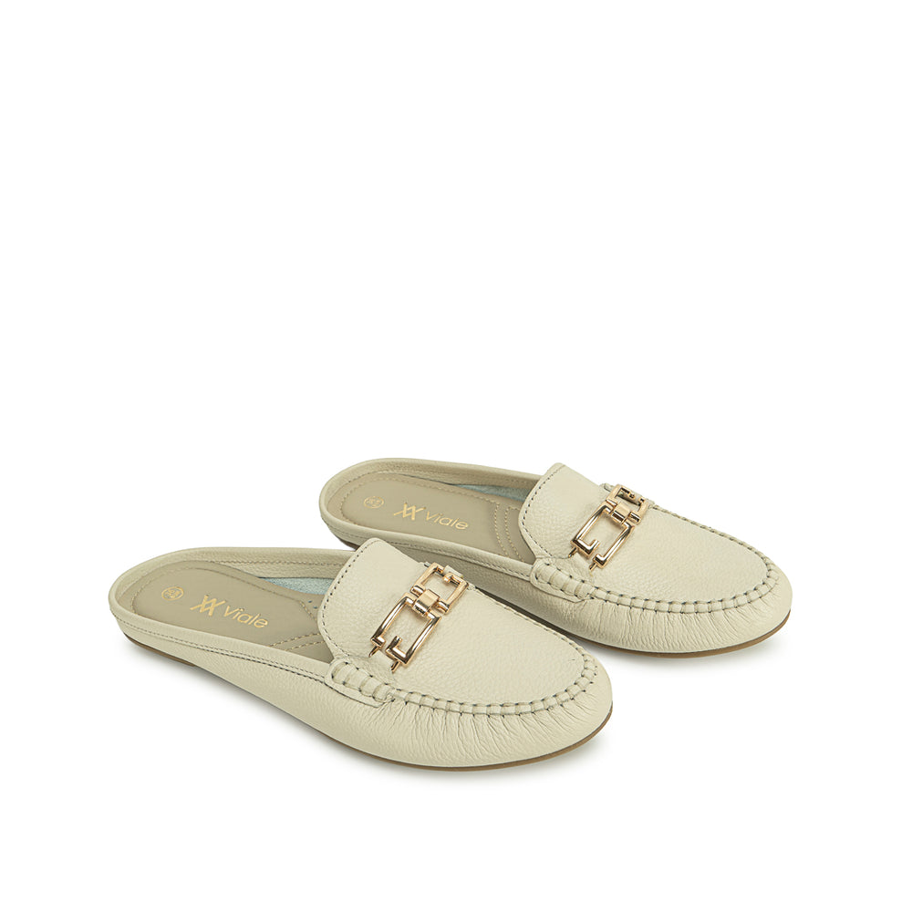 Zapato Mocasin Casual Off White
