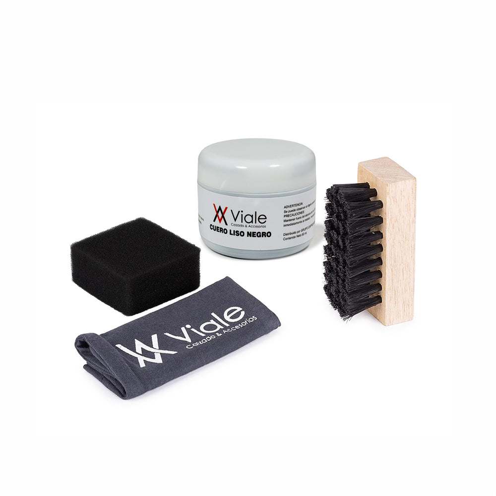 Kits de Limpieza Cuero Liso Negro