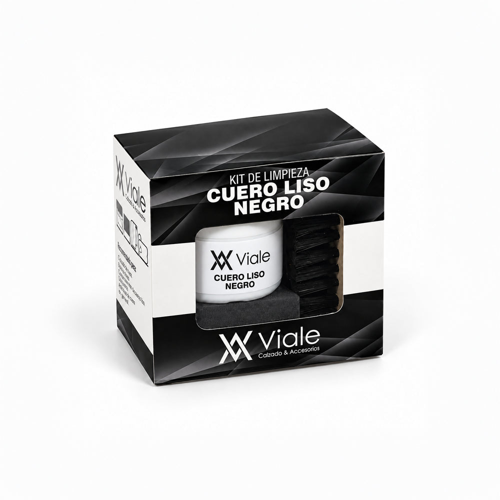 Kits de Limpieza Cuero Liso Negro