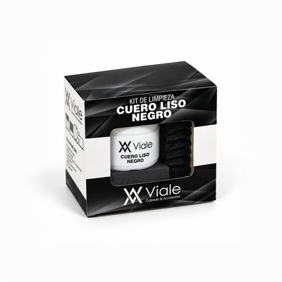 Kit de Limpieza Cuero Liso Negro Viale