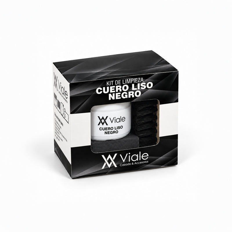 Kits de Limpieza Cuero Liso Negro