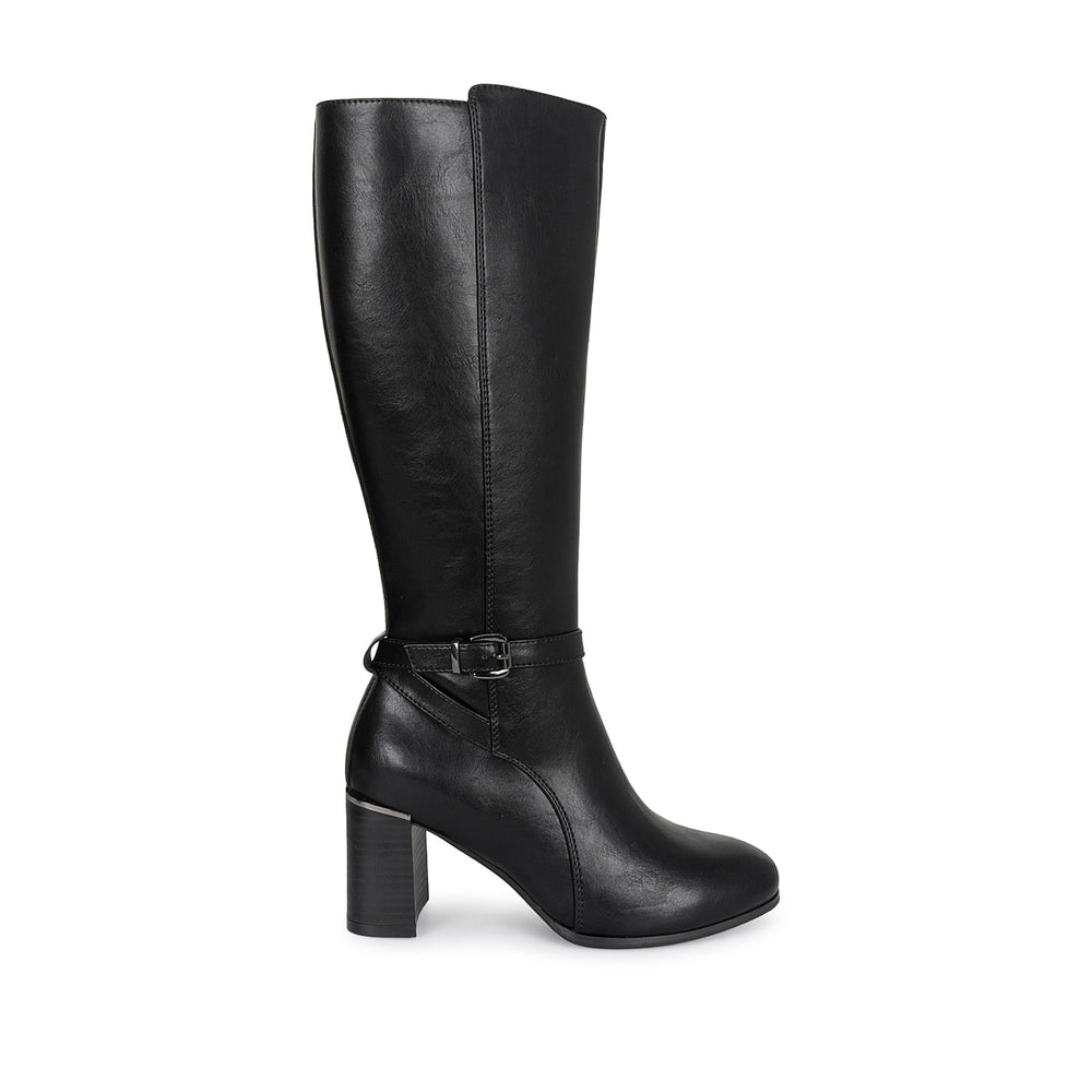 Bota Alta Jodhpur Casual Negro Adv