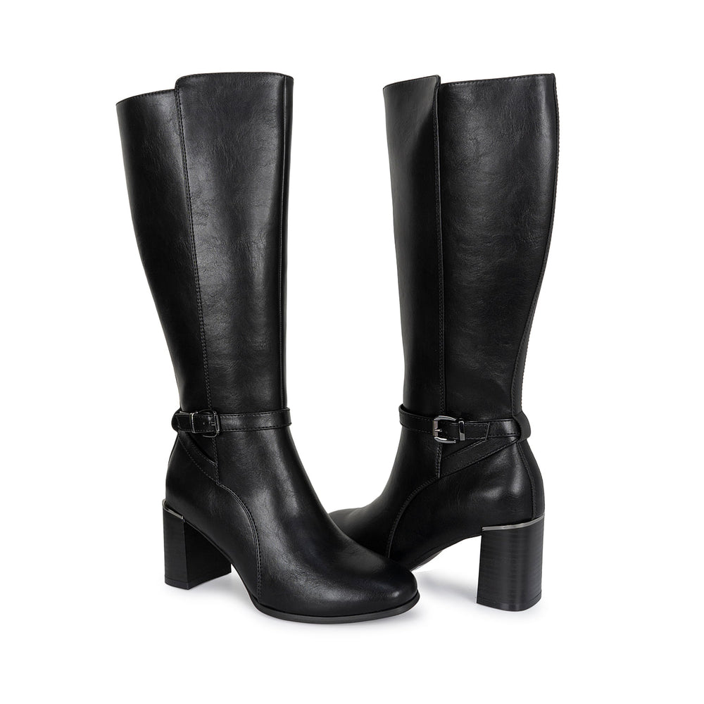 Bota Alta Jodhpur Casual Negro Adv
