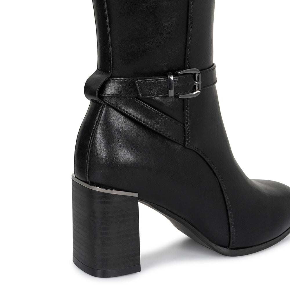 Bota Alta Jodhpur Casual Negro Adv
