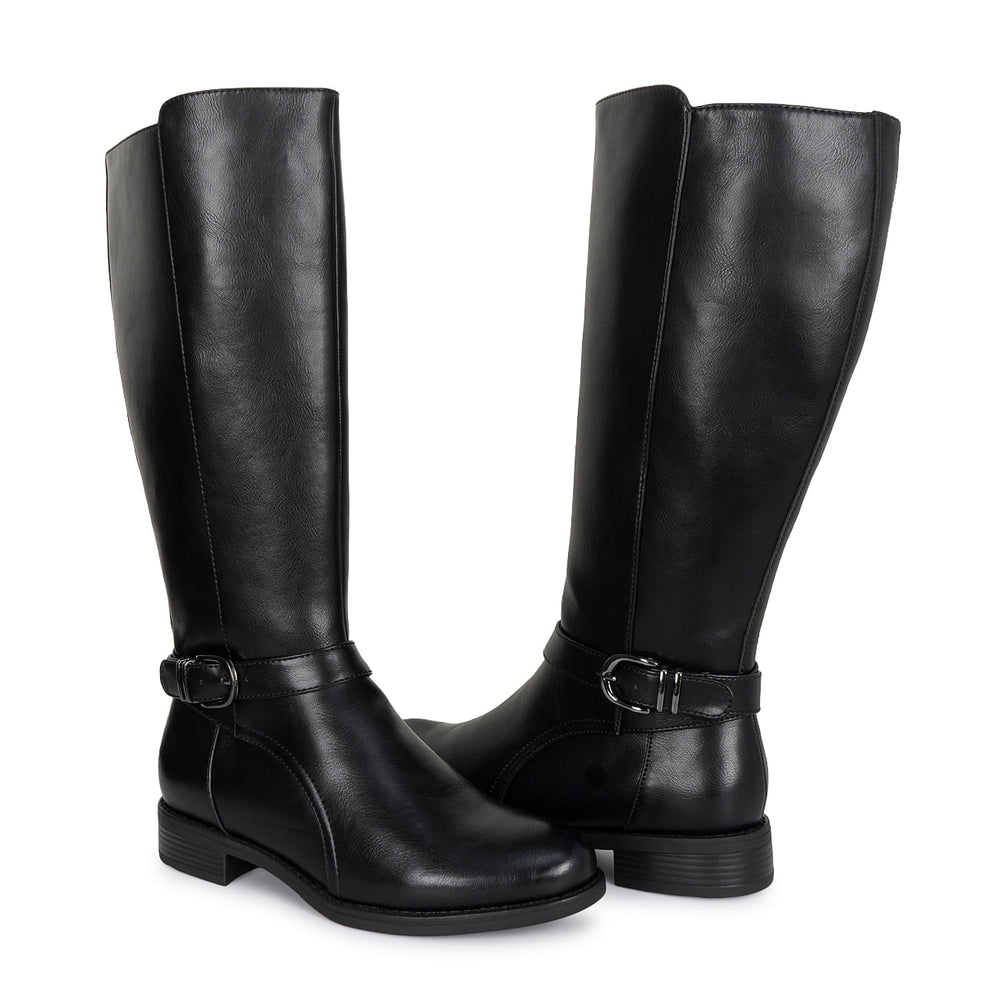 Bota Alta Jodhpur Casual Negro Adv