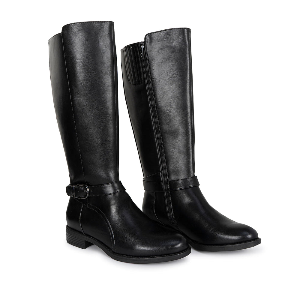 Bota Alta Jodhpur Casual Negro Adv