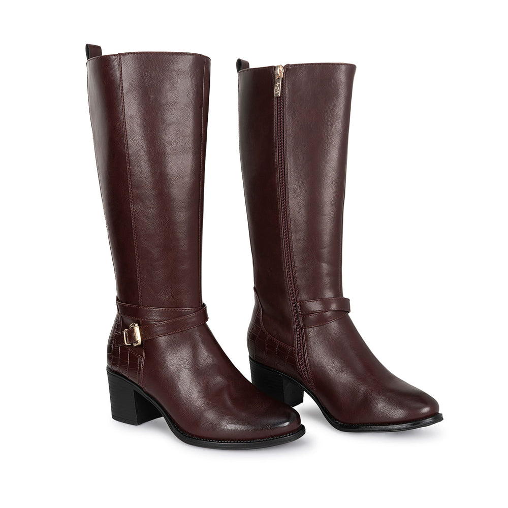 Bota Alta Jodhpur Casual Cherry Adv