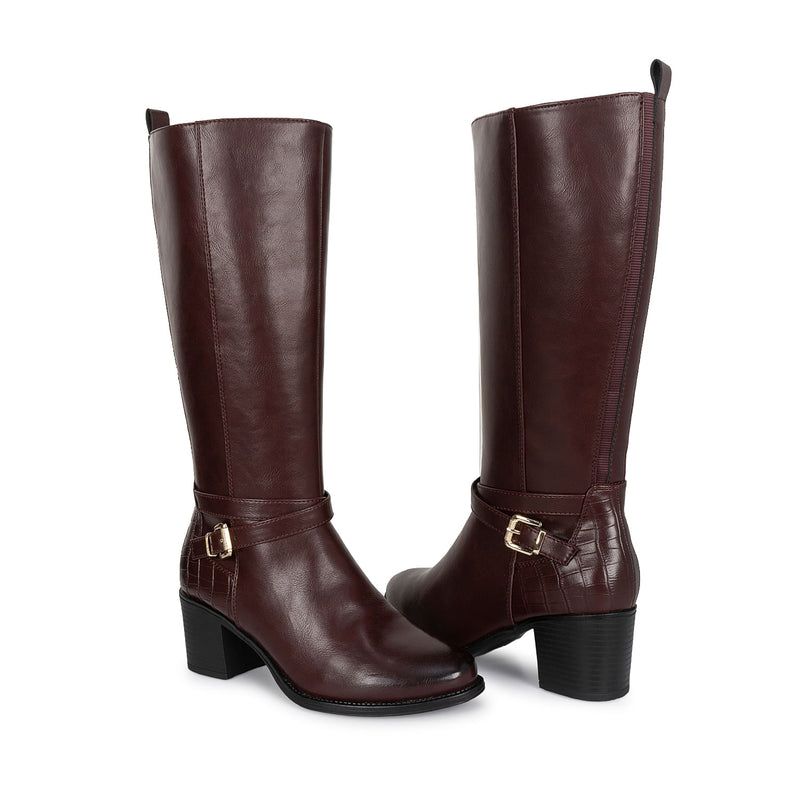Bota Alta Jodhpur Casual Cherry Adv
