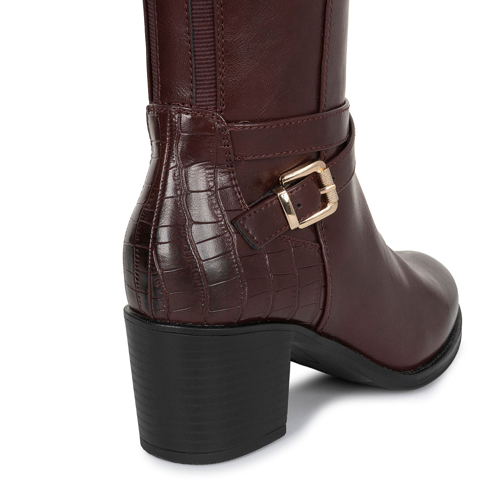 Bota Alta Jodhpur Casual Cherry Adv