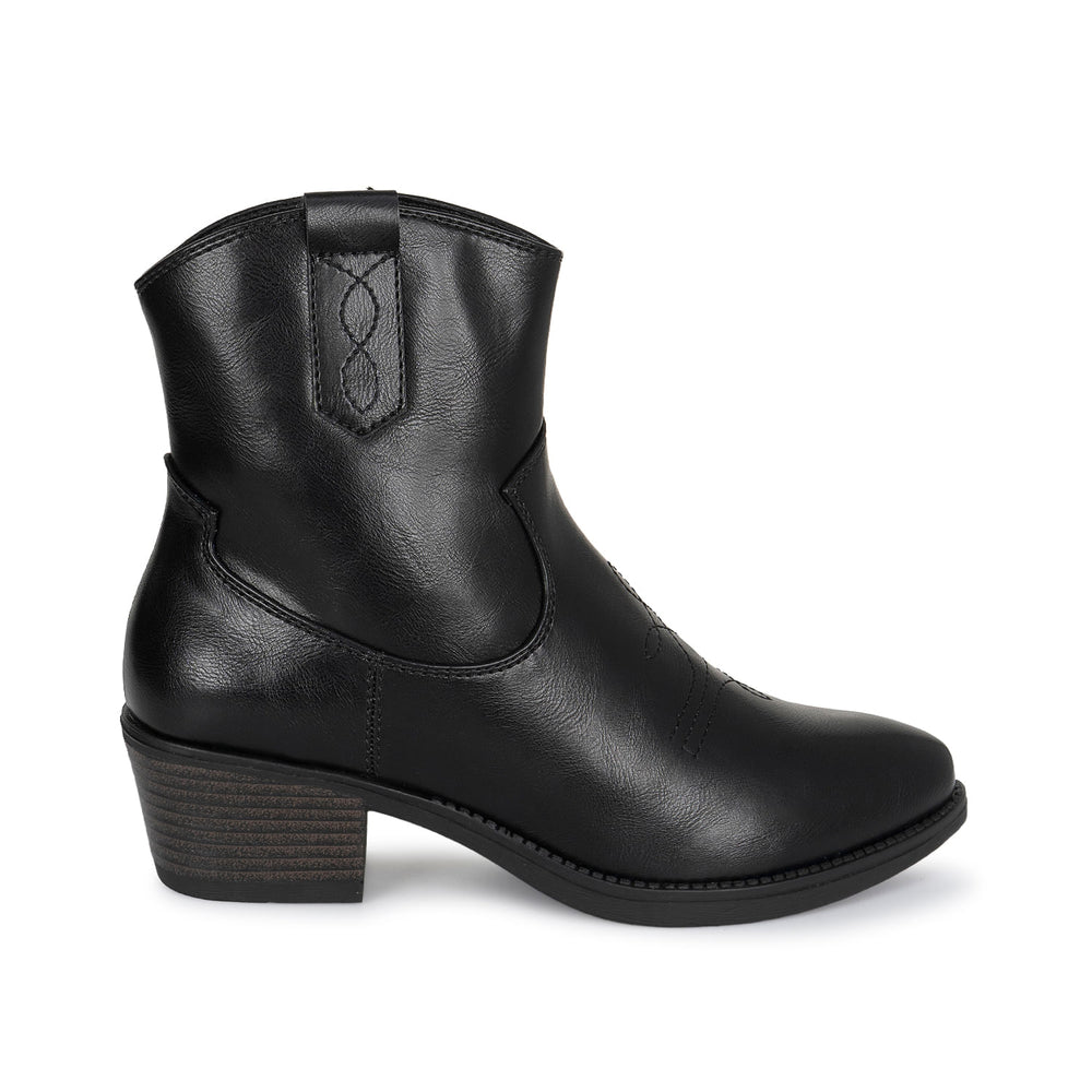 Botin Texana Casual Negro Adv