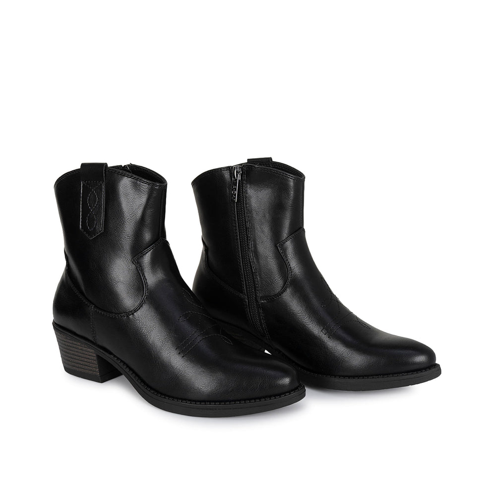 Botin Texana Casual Negro Adv