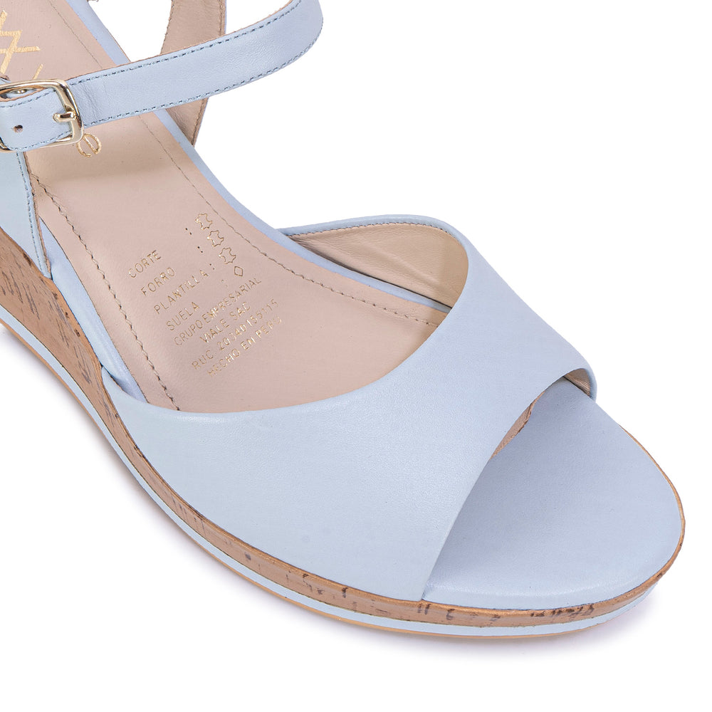 Sandalia D'Orsay Casual Celeste