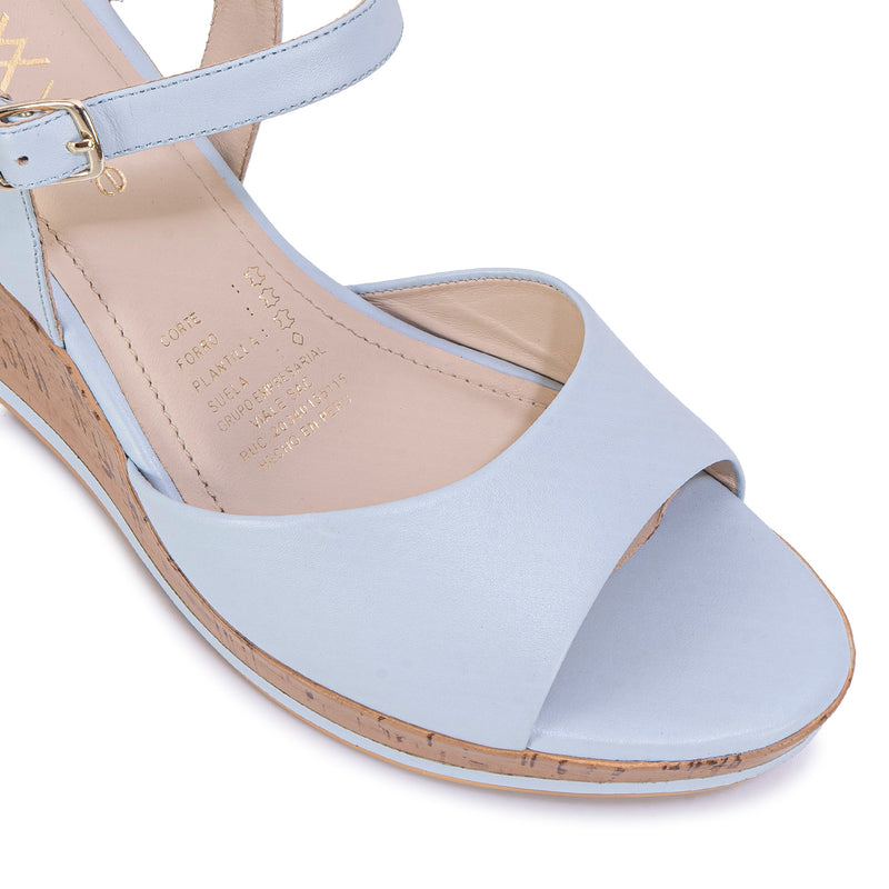 Sandalia D'Orsay Casual Celeste