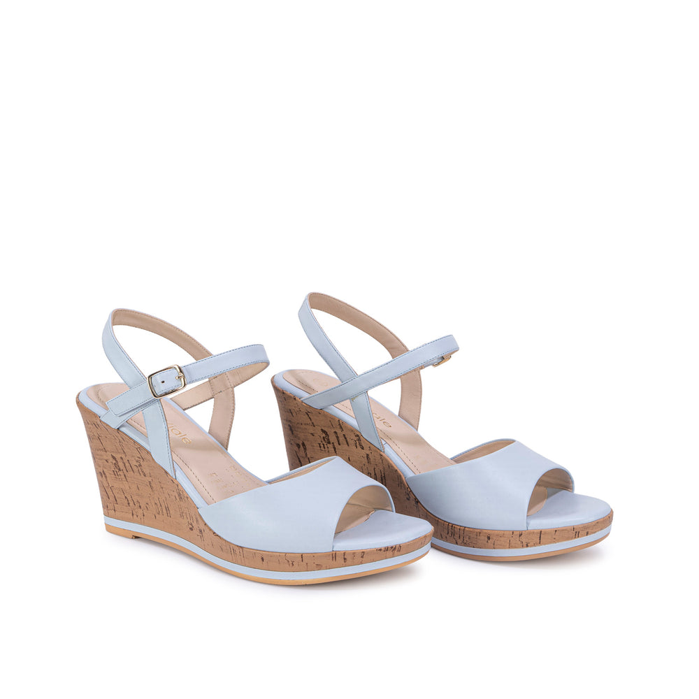 Sandalia D'Orsay Casual Celeste