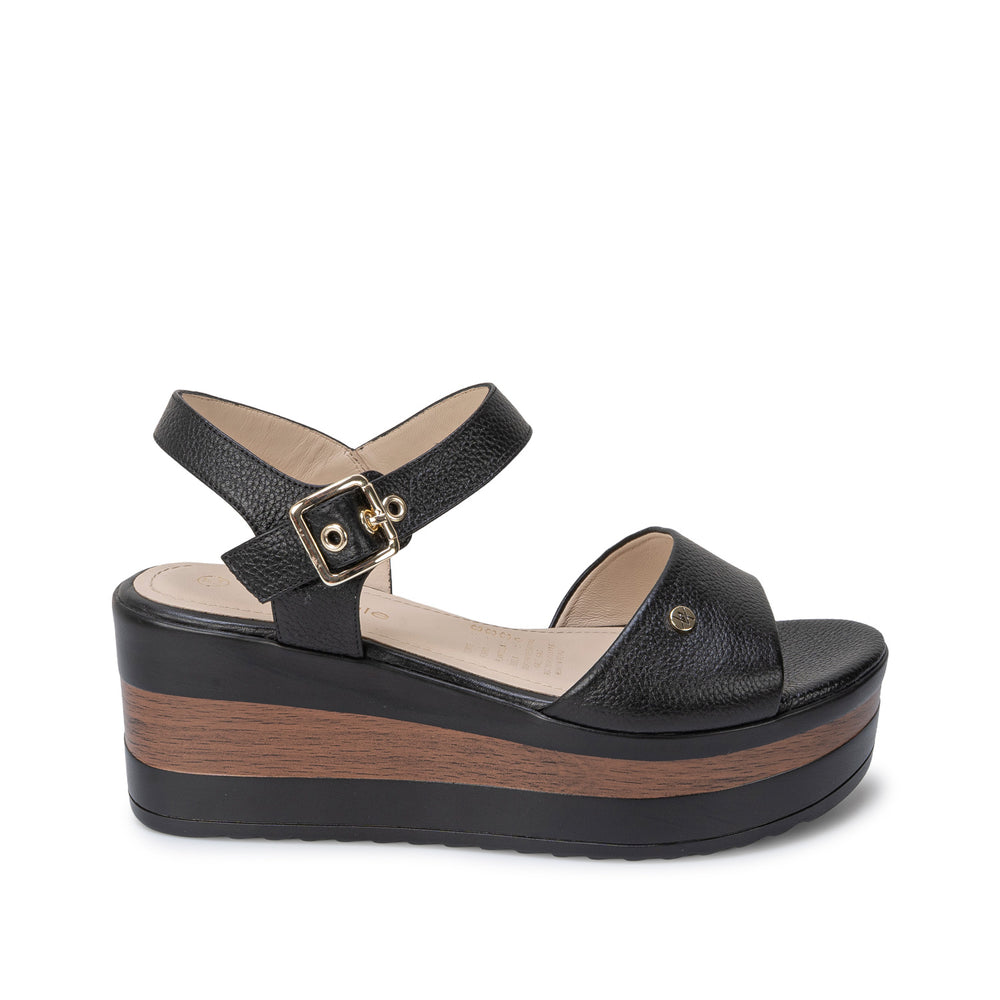 Sandalia D'Orsay Casual Negro