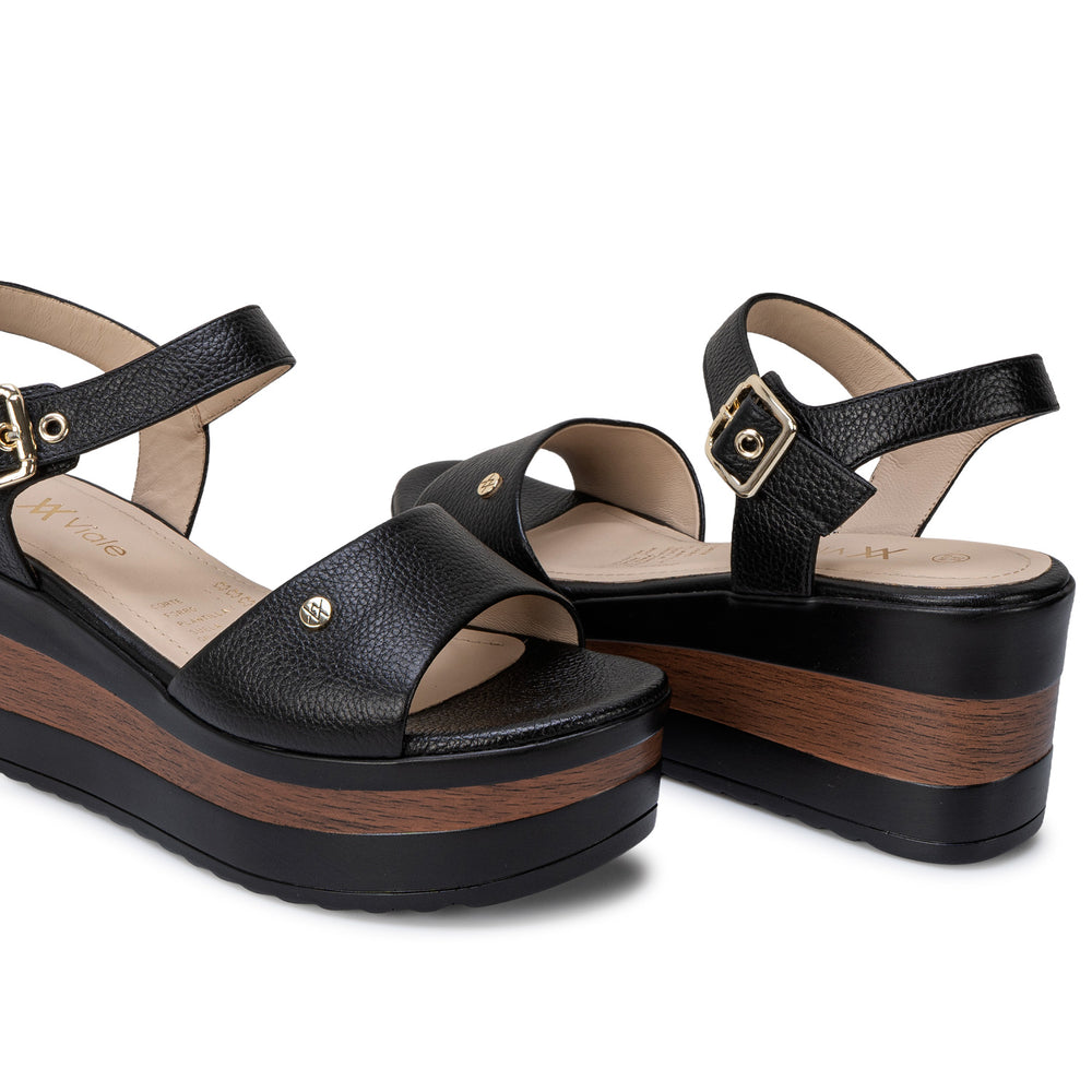 Sandalia D'Orsay Casual Negro