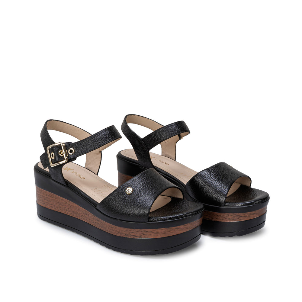 Sandalia D'Orsay Casual Negro