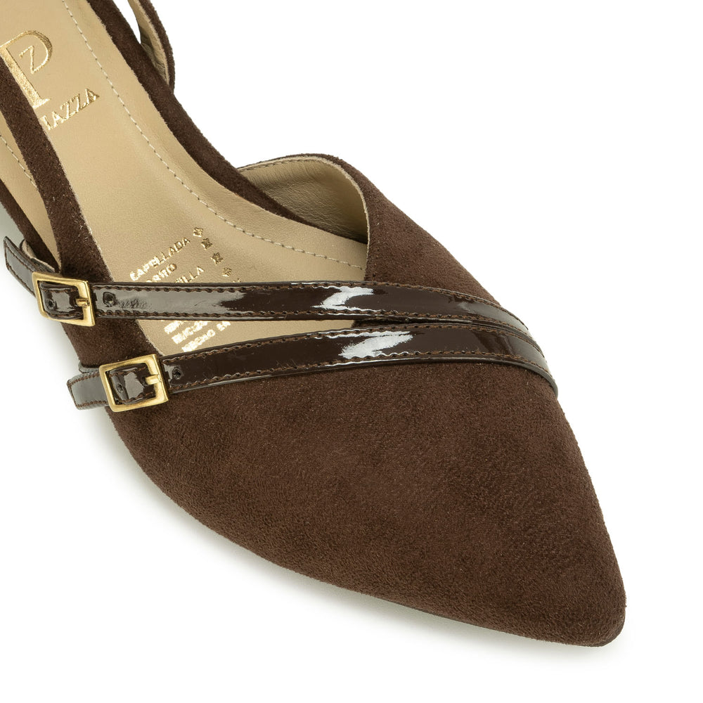 Zapato Stiletto Casual Marron