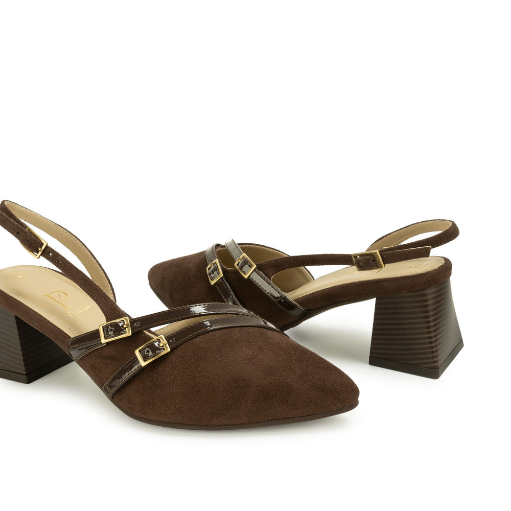 Zapato Stiletto Casual Marron