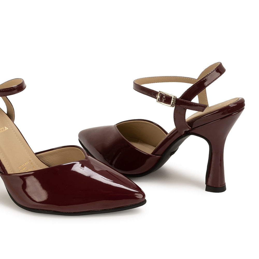 Zapato Stiletto Casual Cereza