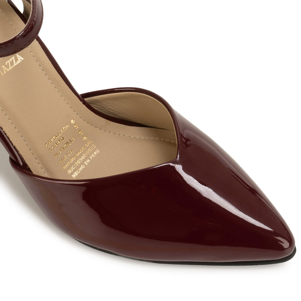 Zapato Stiletto Casual Cereza