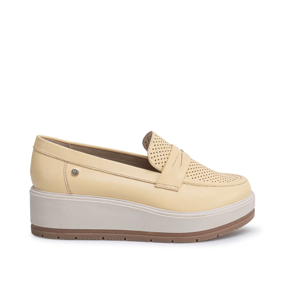 Zapato Mocasin Casual Amarillo