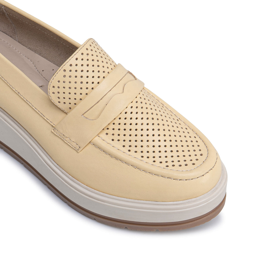 Zapato Mocasin Casual Amarillo