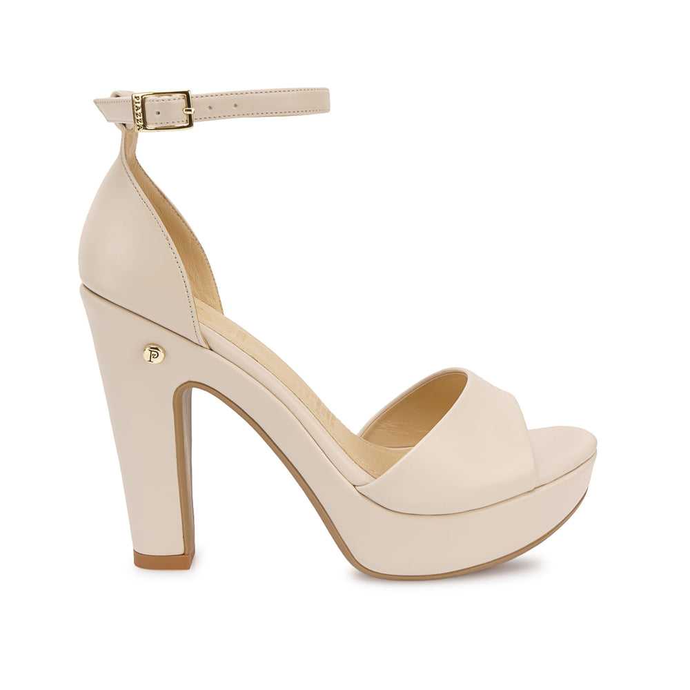 Sandalia D'orsay Casual Hueso