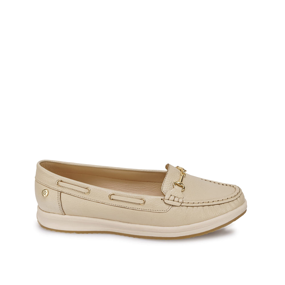 Zapato Mocasín Casual Vainilla