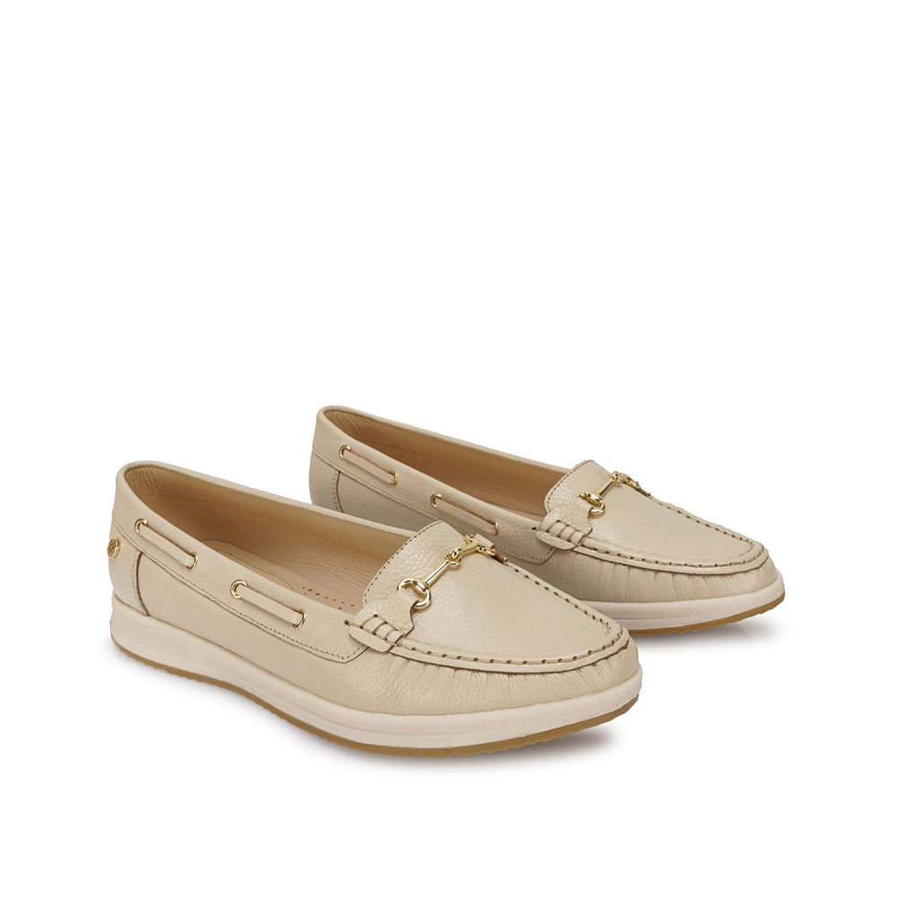 Zapato Mocasín Casual Vainilla