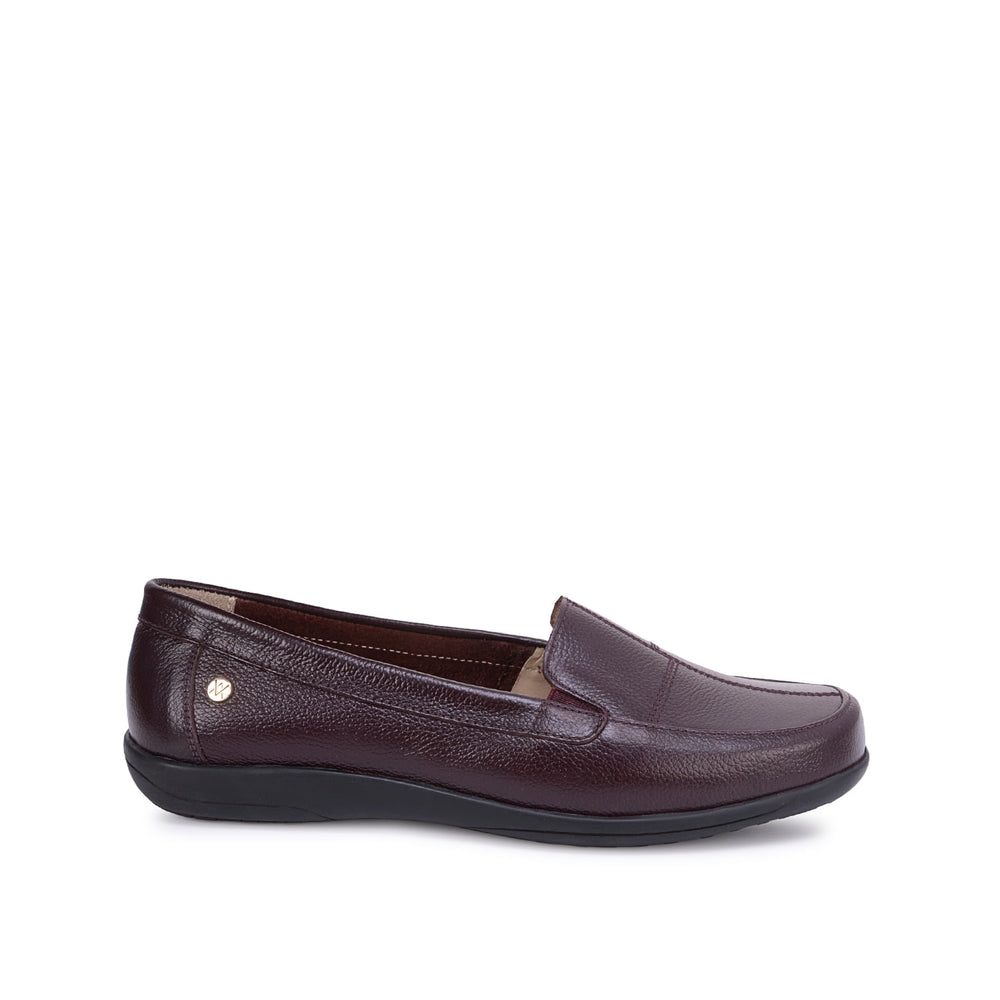 Zapato Mocasín Casual Vino