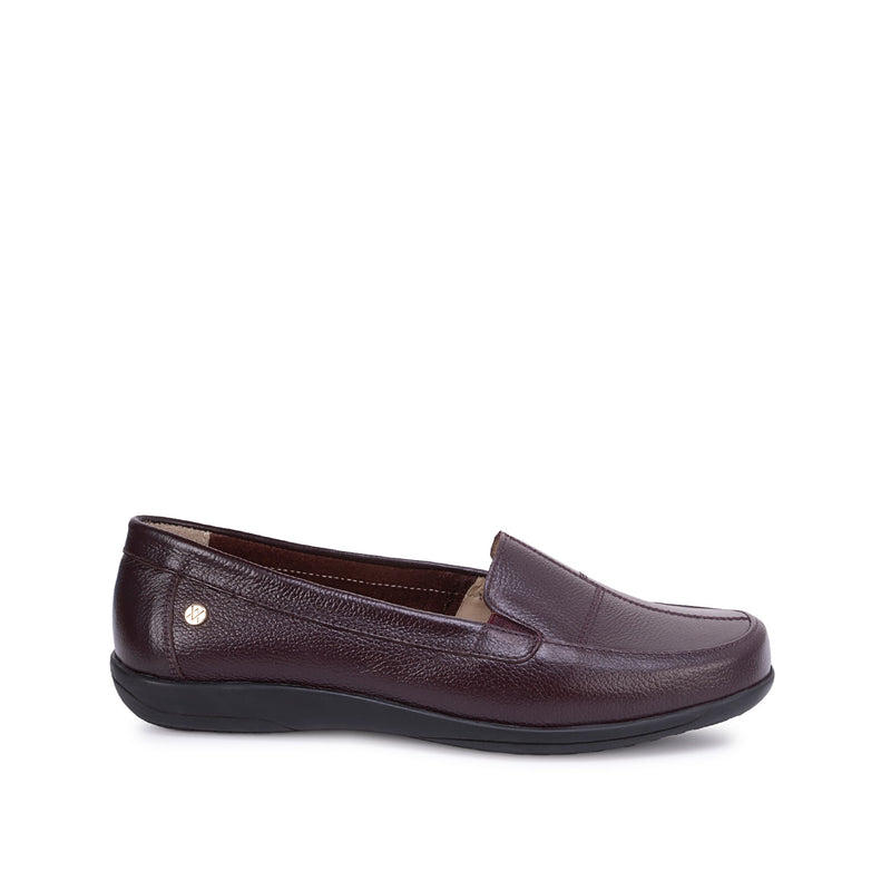 Zapato Mocasín Casual Vino