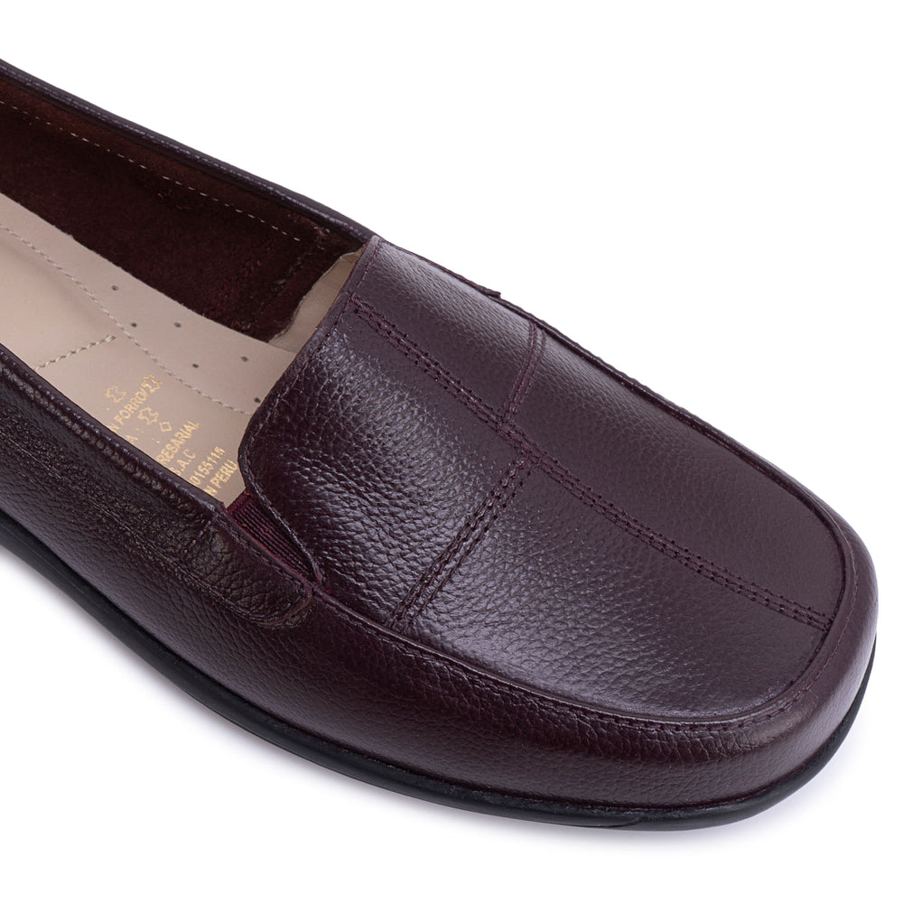 Zapato Mocasín Casual Vino
