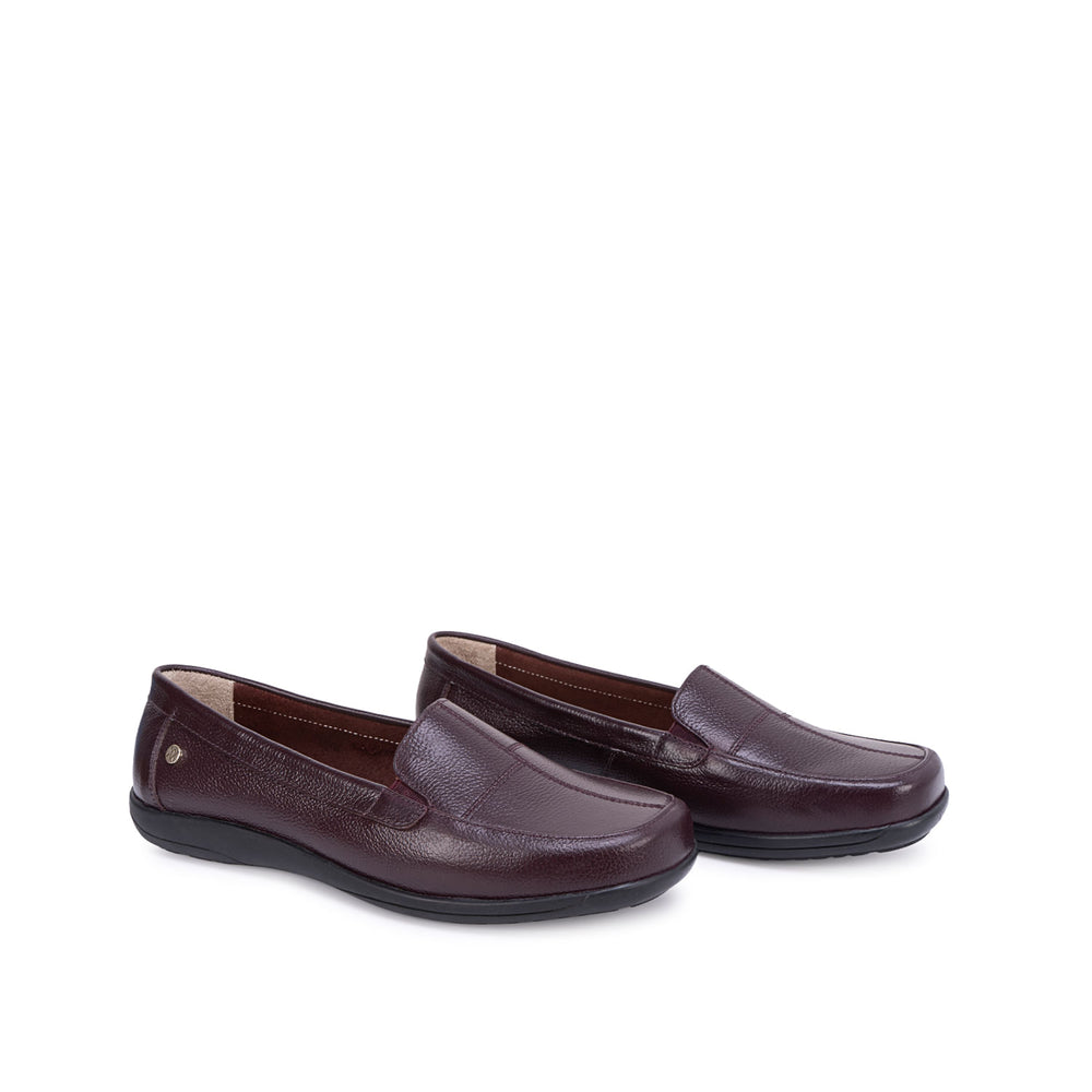 Zapato Mocasín Casual Vino