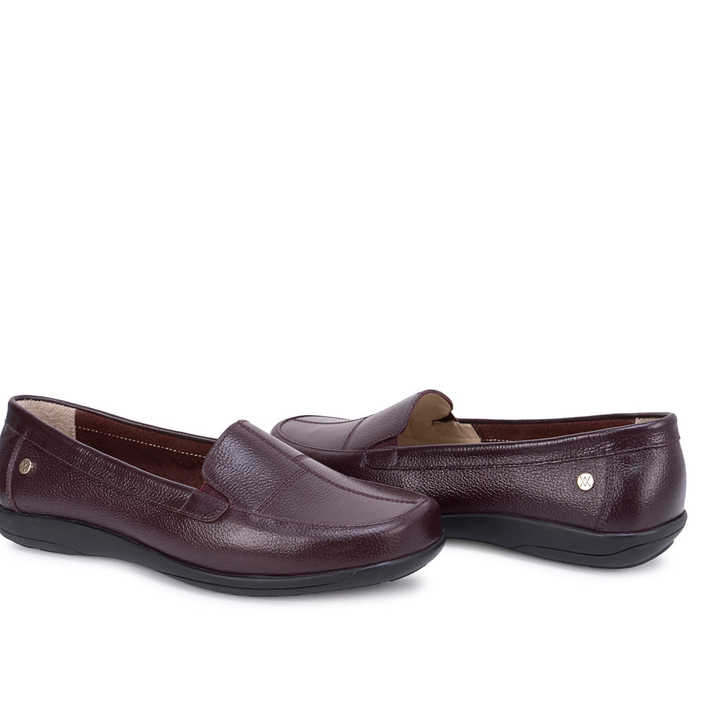 Zapato Mocasín Casual Vino