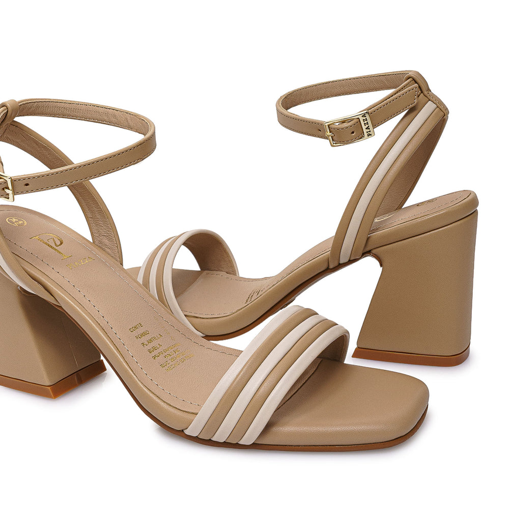 Sandalia D'Orsay Casual Beige